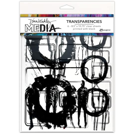 Dina Wakley Media Frames &#x26; Figures Transparencies Set